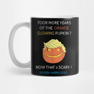 Pumpkin trump Funny bidden election quote Mug